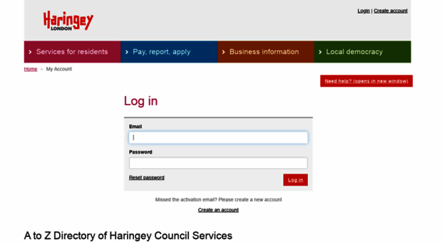 myaccount.haringey.gov.uk