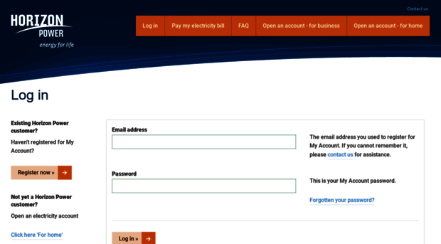 myaccount.horizonpower.com.au