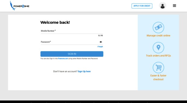 myaccount.power2sme.com