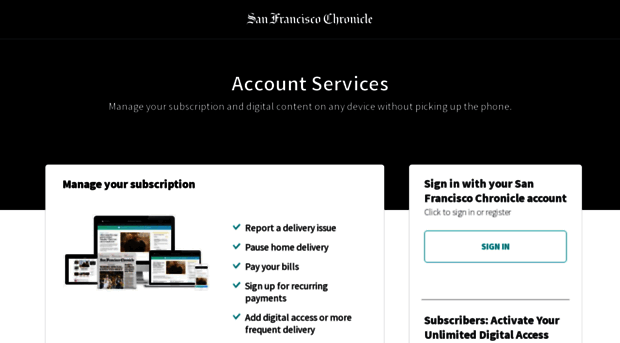 myaccount.sfchronicle.com