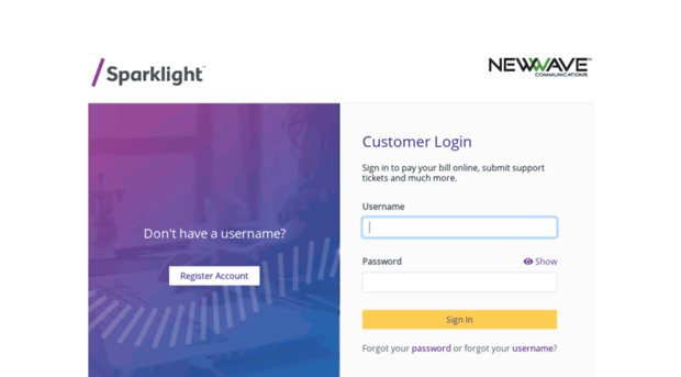 myaccount.sparklight.net