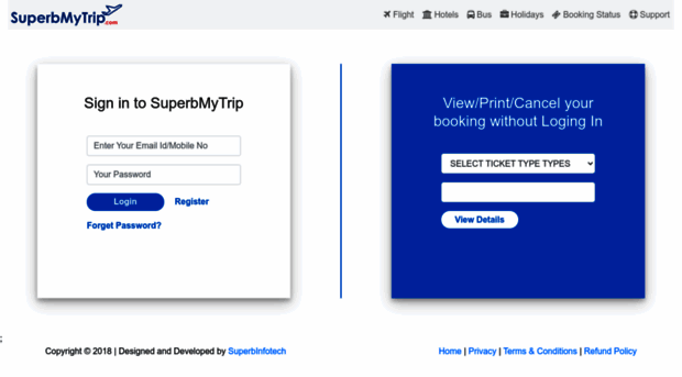 myaccount.superbmytrip.com