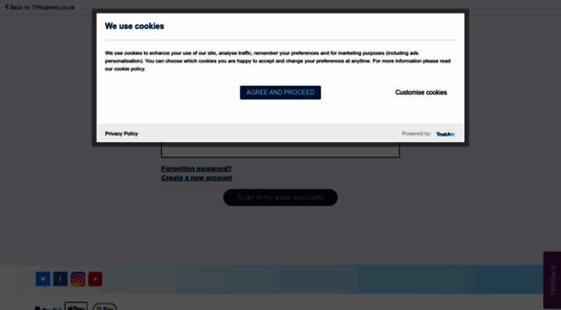 myaccount.tpexpress.co.uk