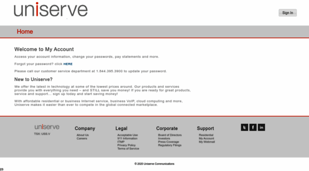 myaccount.uniserve.com