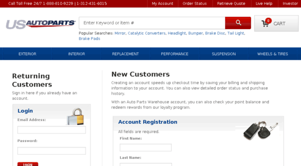 myaccount.usautoparts.net