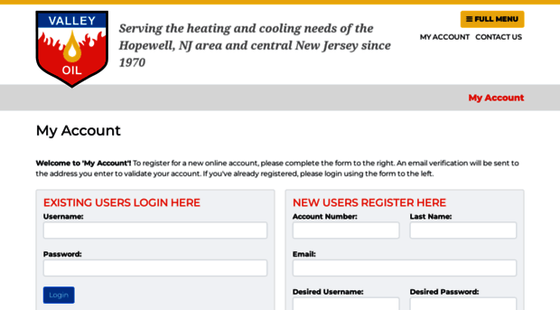 myaccount.valleyoilnj.com