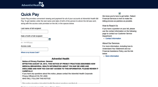 myadventisthealth.paymyhealthbill.com