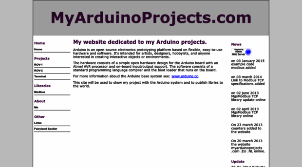 myarduinoprojects.com