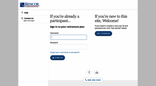 mybencor.trsretire.com