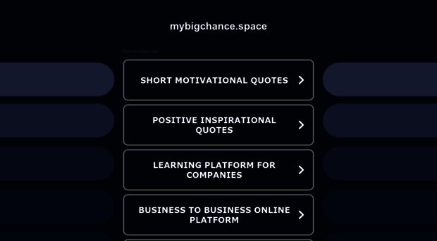 mybigchance.space