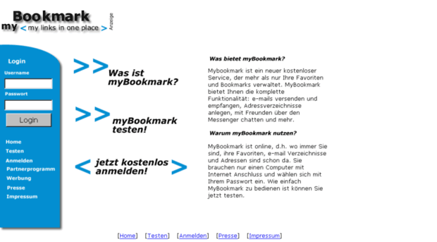 mybookmark.de