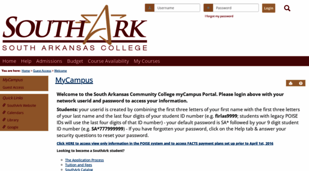 mycampus.southark.edu
