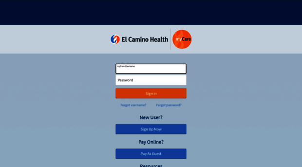 mycare.elcaminohospital.org