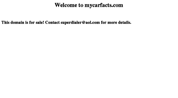 mycarfacts.com