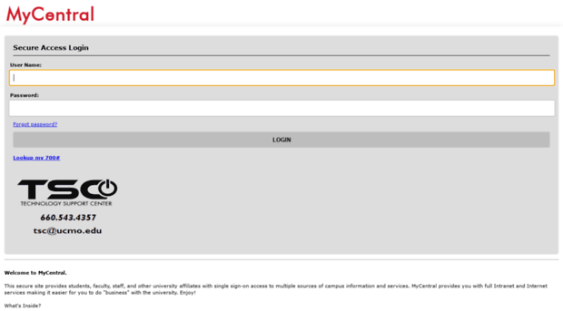mycentral.ucmo.edu