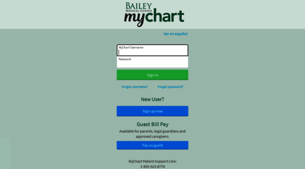 mychart.baileymedicalcenter.com