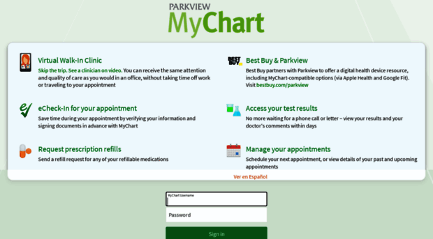 mychart.parkview.com