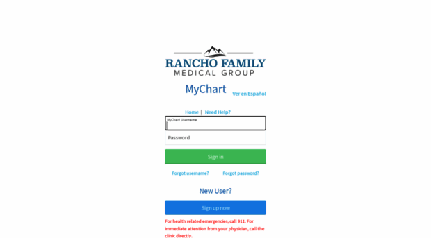 mychart.ranchofamilymed.com