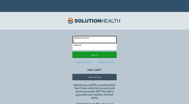 mychart.solutionhealth.org