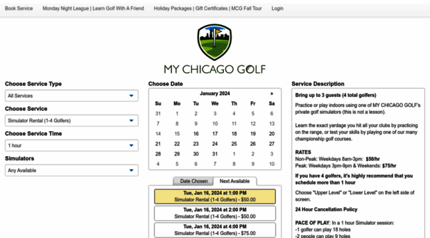 mychicagogolf.uschedule.com