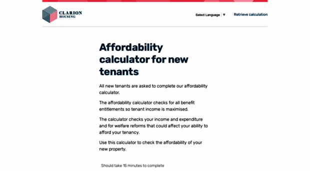 myclarionhousingaffordabilitytest.entitledto.co.uk