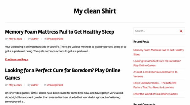 mycleanshirt.com