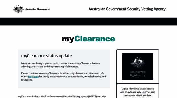 myclearance.gov.au