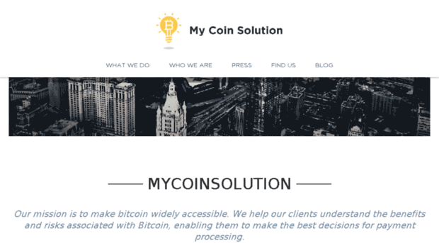 mycoinsolution.com