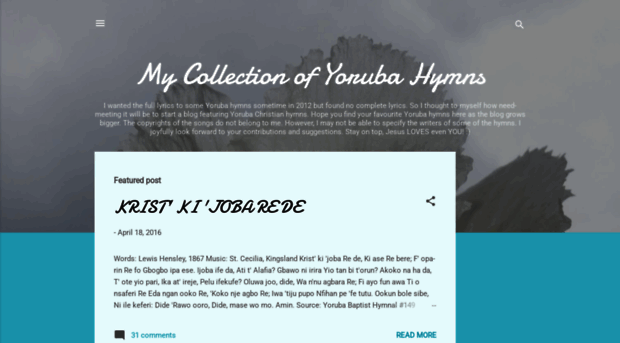 mycollectionofyorubahymns.blogspot.com.ng