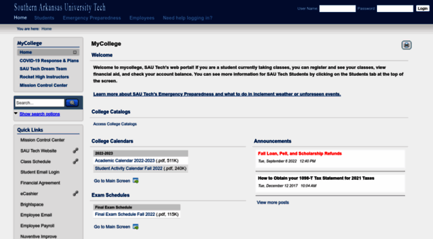 mycollege.sautech.edu