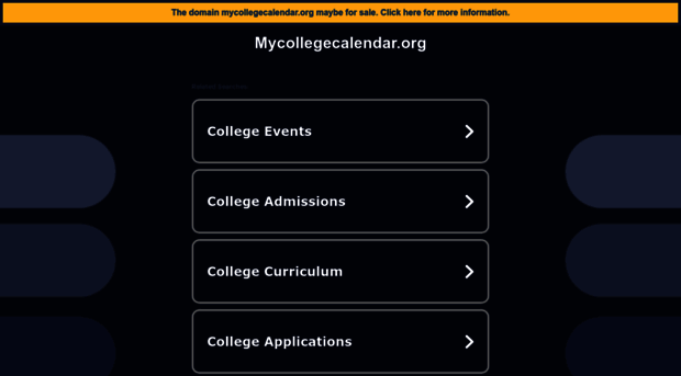 mycollegecalendar.org