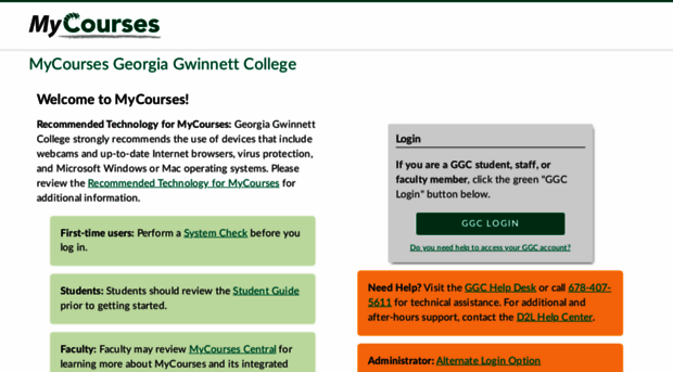 mycourses.ggc.edu