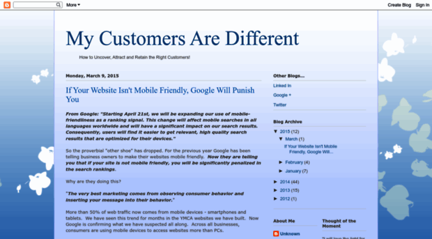 mycustomersaredifferent.blogspot.com