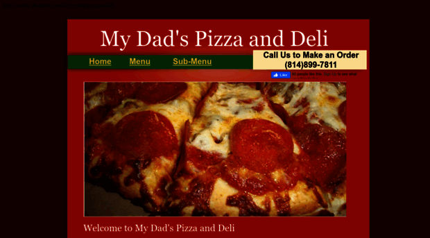 mydadspizzaanddeli.com