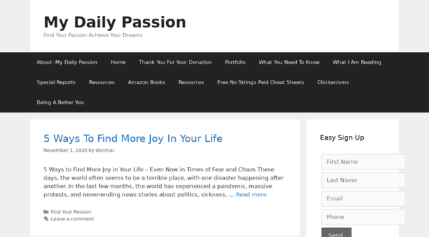 mydailypassion.com