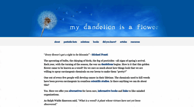 mydandelionisaflower.org