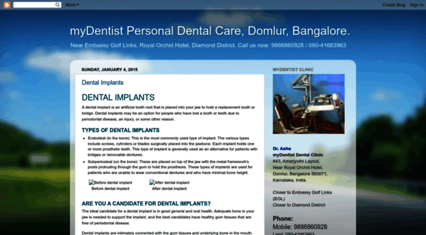 mydentistbangalore.blogspot.com