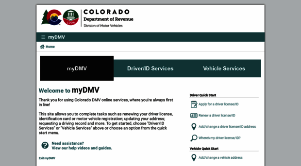 mydmv.colorado.gov