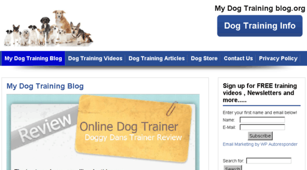 mydogtrainingblog.org