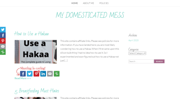 mydomesticatedmess.com