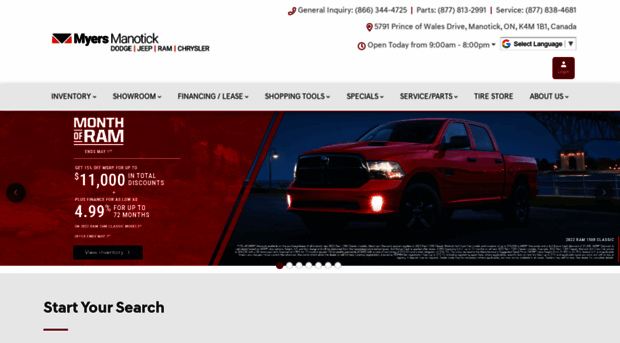 myersmanotickdodge.ca