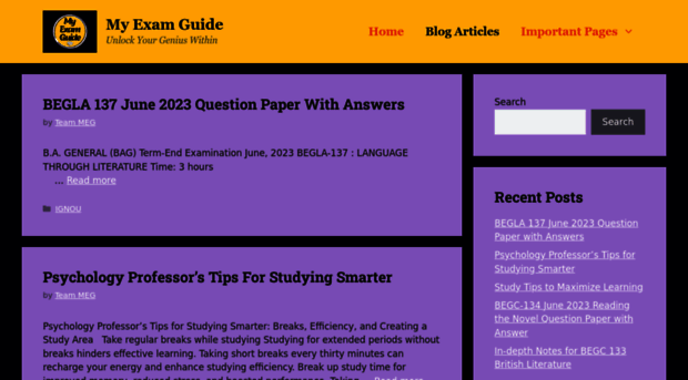 myexamguide.in