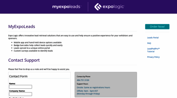 myexpoleads.expologic.com