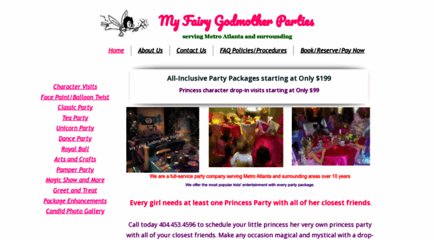 myfairygodmotherparties.com