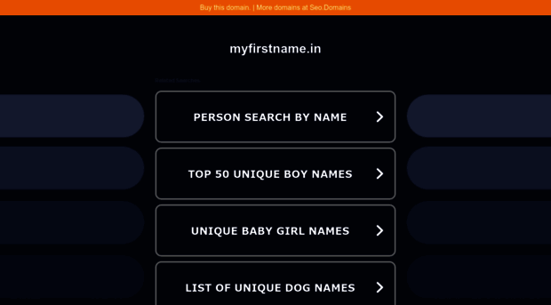 myfirstname.in