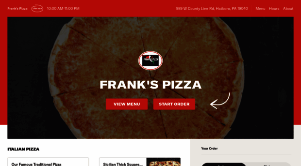 myfrankspizza.com