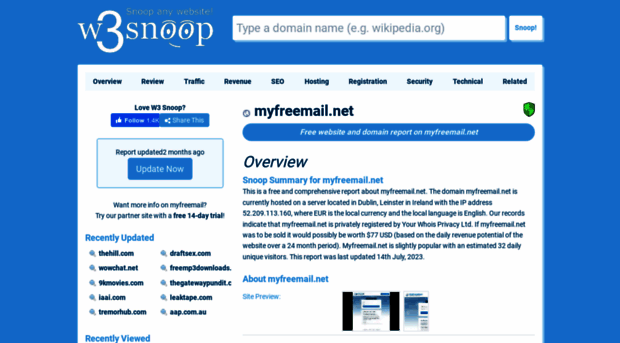 myfreemail.net.w3snoop.com