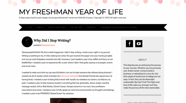 myfreshmanyearoflife.com