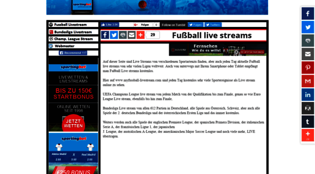 myfussball-livestream.com