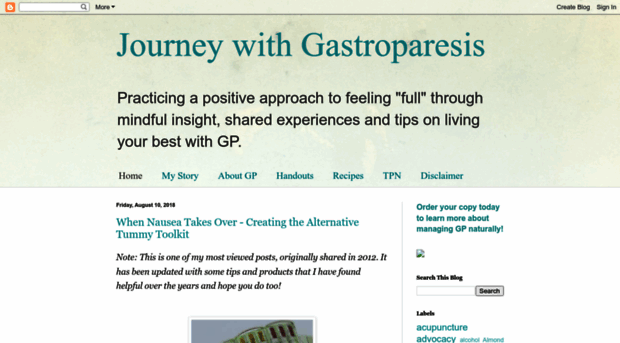 mygastroparesisjourney.blogspot.com